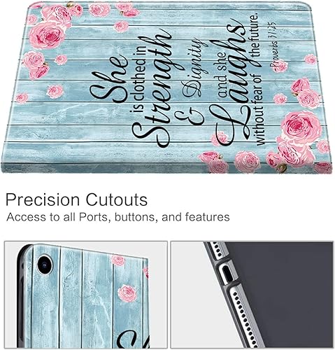 Miniatura 10 de Funda para tablet Fire HD 10 de 10.1 pulgadas (versión 201920172015), funda delgada de piel sintética a prueba de golpes con apagado y encendido