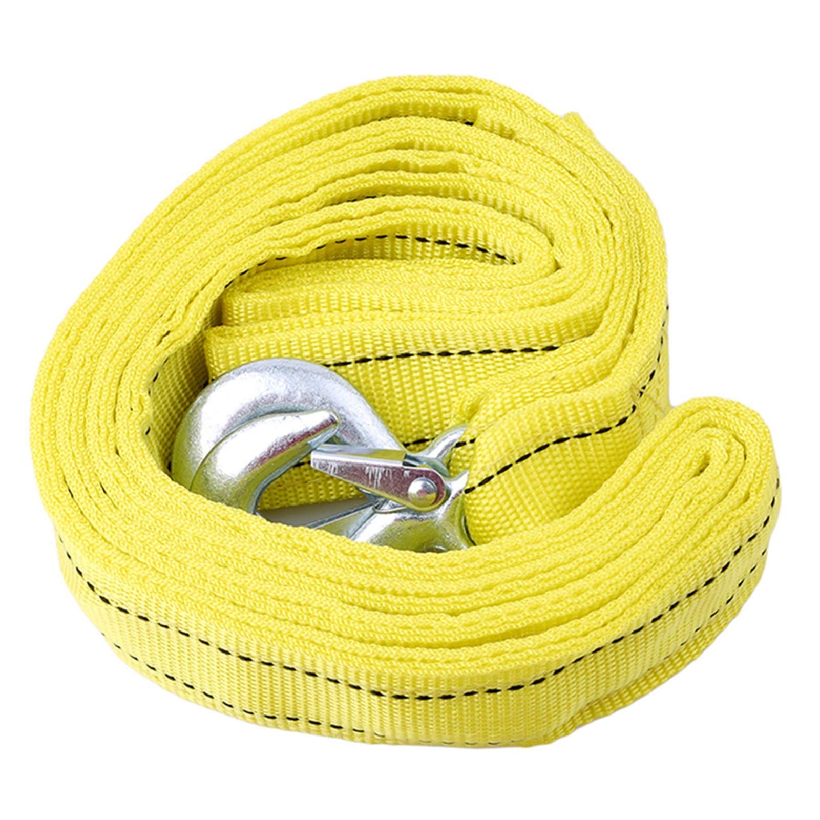Winch Rope, Heavy Duty 3Tons Car Tow Cable Towing Pull Rope Strap Hooks Van Road Recovery Eagle Hook/U-Hook Towing Ropes(Eagle Claw Hook)