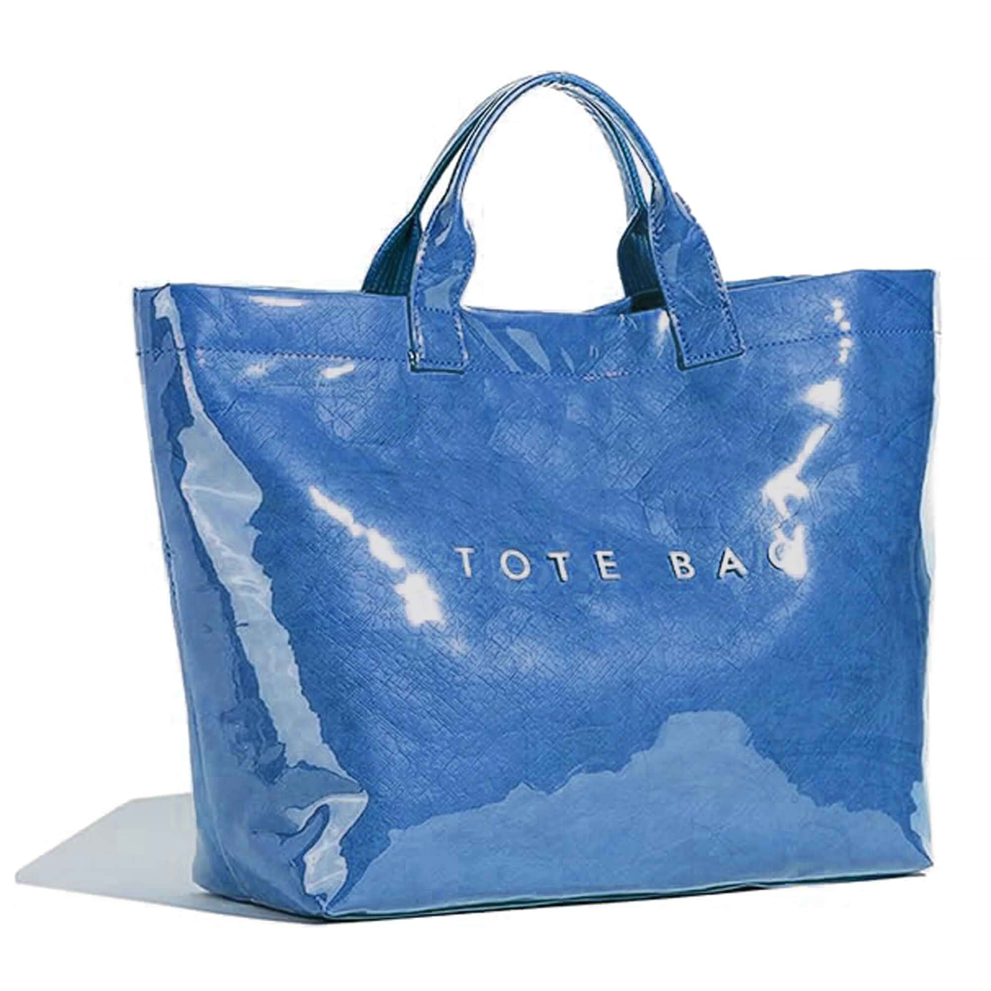 BBIQI PVC Tote Bag for Women Waterproof Plastic Jelly Tote Letter Print Hobo Handbag for Travel, Gift
