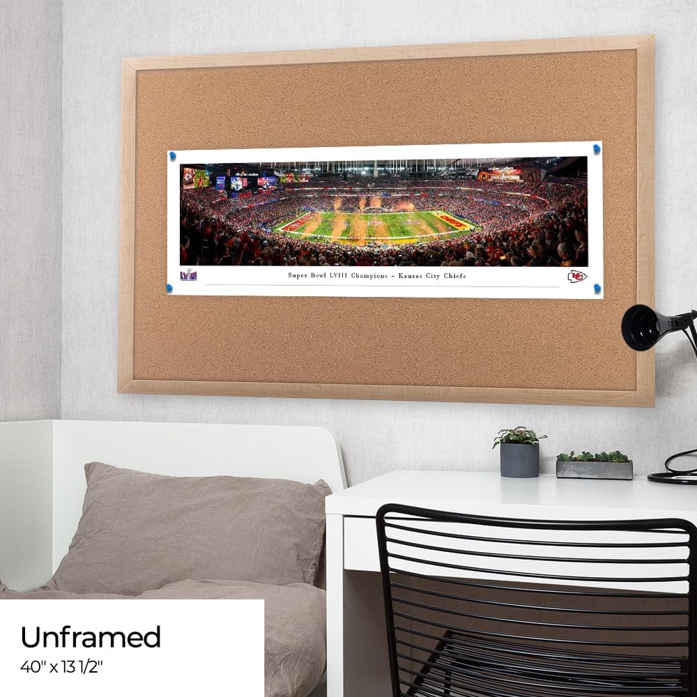 Kansas City Chiefs, 2024 Super Bowl Champions - Unframed 40 x 13.5 Poster by Blakeway Panoramas