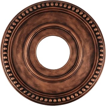 Crapyt Home Lighting Ceiling Medallions Ceiling Fan Medallion for Light Fixtures 12.4"OD x 3.94"ID Bronze
