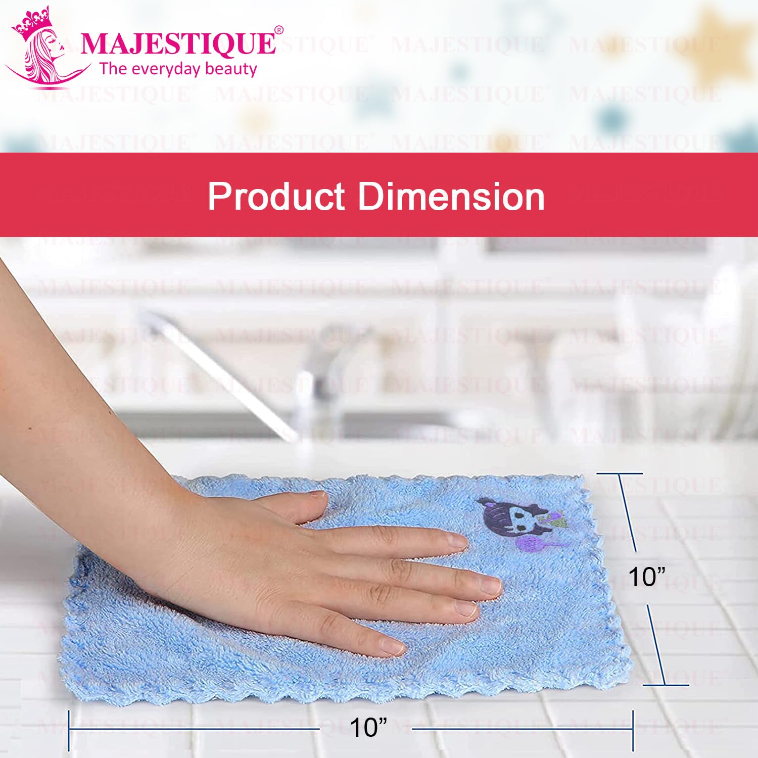 Majestique Baby Grooming Set, Baby Hair Brush, Comb, Nail Clipper, Nail File and Soft Baby Towel, Baby Grooming Kit for New Born Baby, Toddlers Infant Girl Boys Keep Clean (7 in 1) 3
