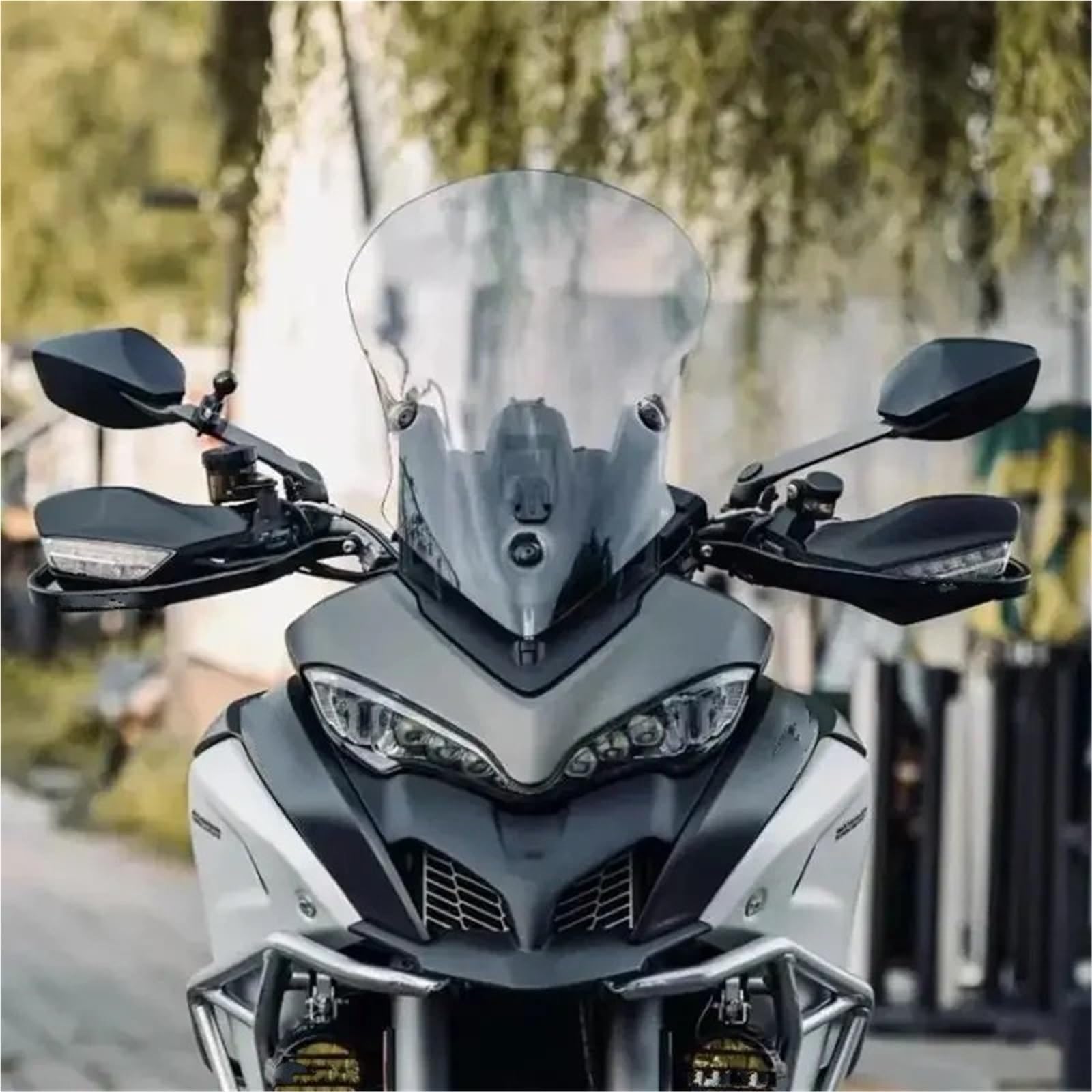 Deflektor motocykla,powietrzadeflektor Pasuje do 9 20DUCATI MULTISTRADA MTS950S MTS950 MTS1200 MTS1200S MTS1260 2015-2021 Szyba przednia motocykla(Transparent 52cm)