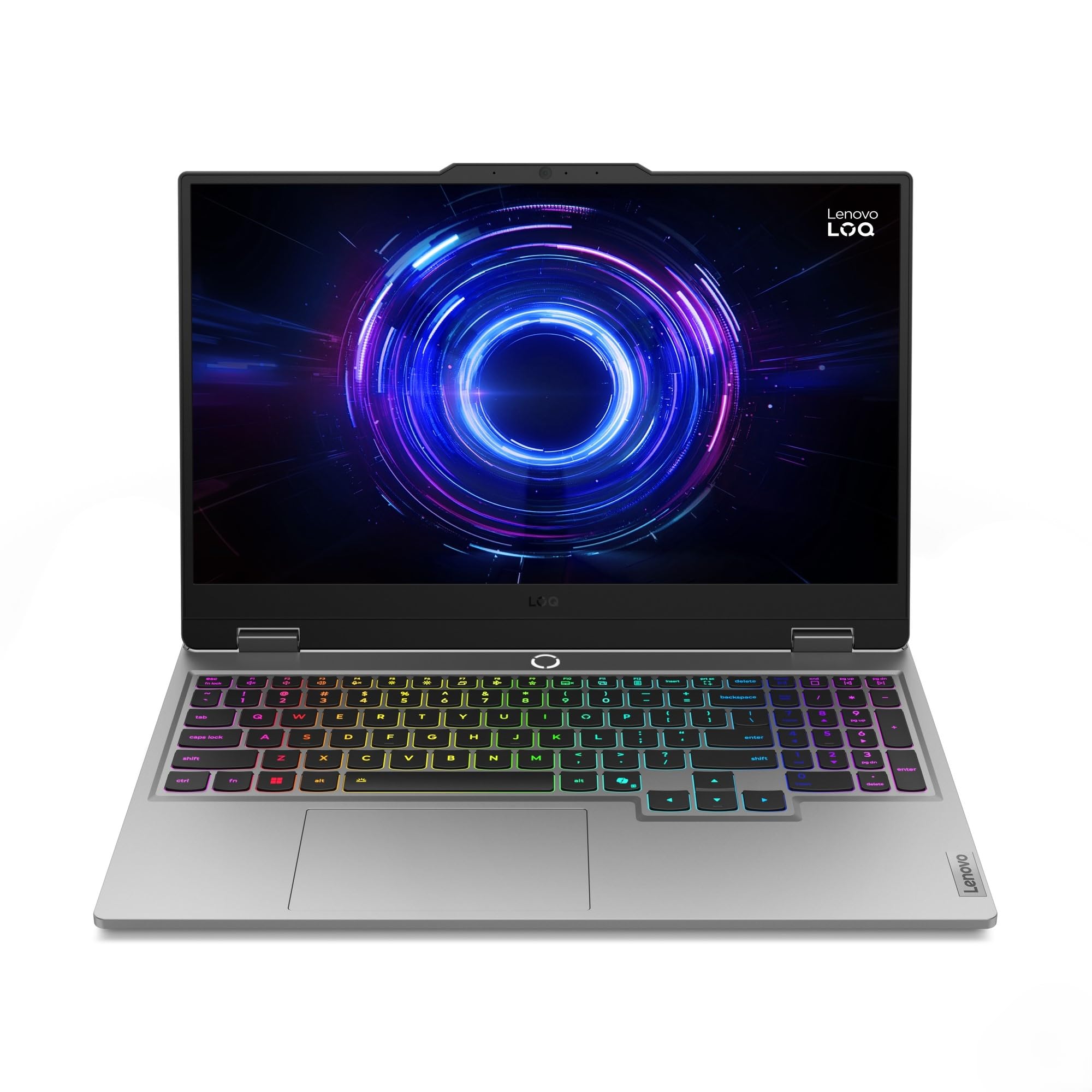 Lenovo LOQ Gaming AI Laptop | 15.6" Full HD 144Hz | RTX 5060 | Core i5 | 16GB RAM | 1TB SSD | Win11 | QWERTZ | Teclado blanco iluminado | Gris