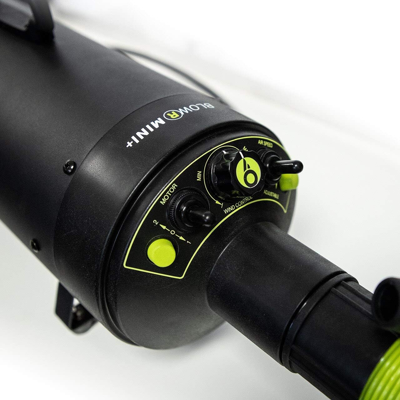 Close-up of the control panel on the ESOTERIC Bigboi Blower Mini+ Air Dryer