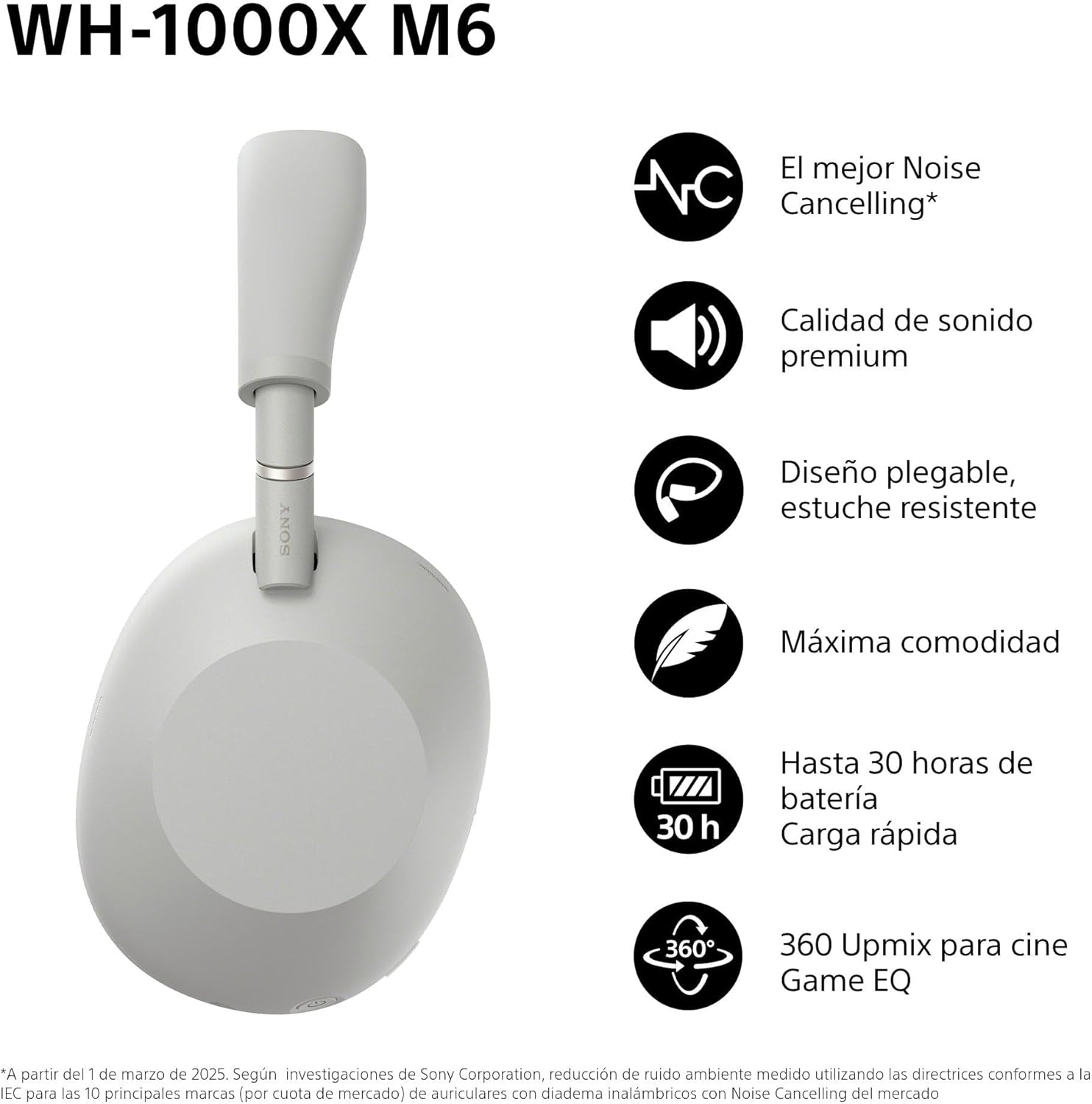 Auriculares Bluetooth inalámbricos SONY WH-1000XM6 DOCE MICROFONOS PARA ANC rebajas ofertas descuentos Auriculares Bluetooth inalámbricos SONY WH-1000XM6 DOCE MICROFONOS PARA ANC rebajas ofertas descuentos