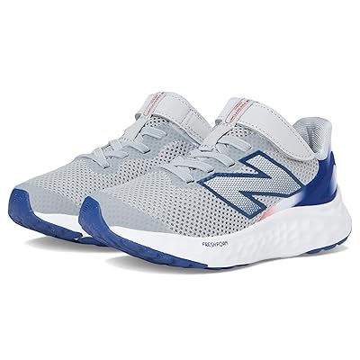 New Balance Kids Fresh Foam Arishi v4 Bungee Lace with Top Strap (Little Kid) Kids Shoes Raincloud/Inkwell/True Red