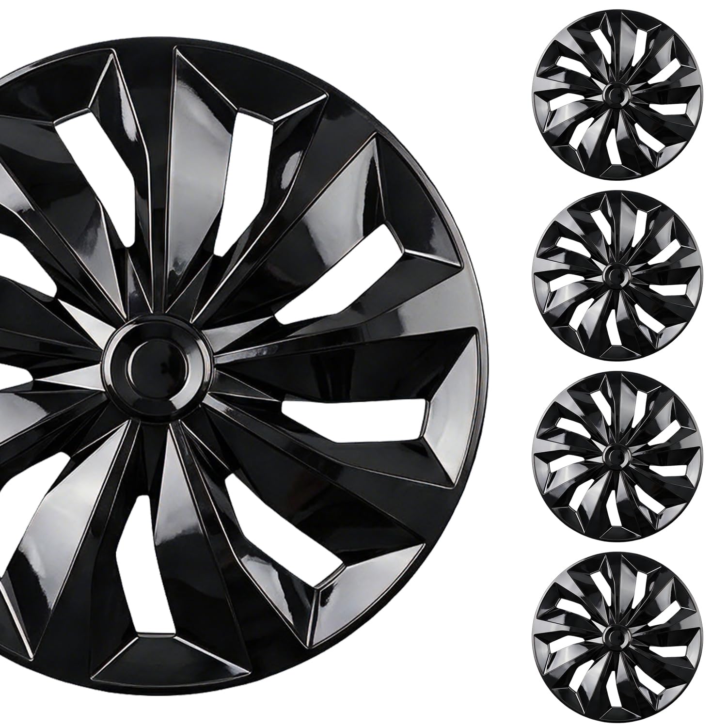 17 inch Hubcaps ABS Replacement for Steel Wheel（Non-Alloy） Snap-on Set of 4