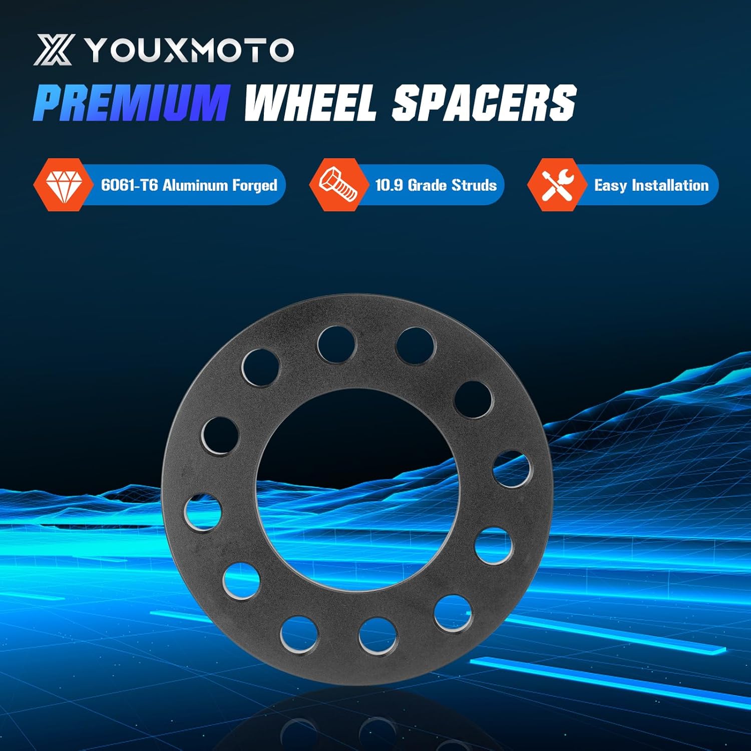 Youxmoto 12mm 6x5 or 6x120 or 6x127 Wheel Spacers Fit for Chevy GMC 2002-2009 Trailblazer, 2015-2022 Colorado, 2018-2022 Traverse, 2002-2009 Envoy, 82.5mm Centre Bore
