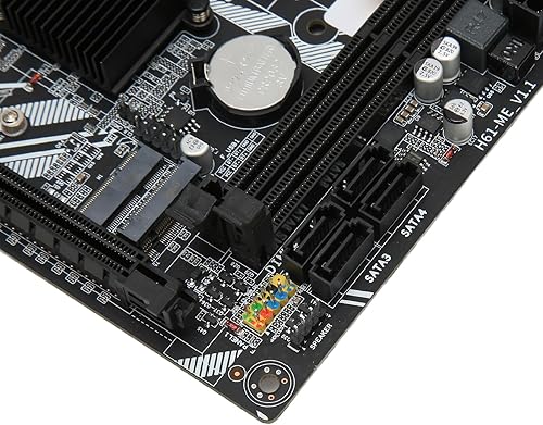 Miniatura 8 de Mini placa base ITX, canal H6 ME DDR3 con ranura para CPU LGA 1155, VGA, M.2, NVME M.2, pin de depuración, 10 USB2.0, alimentación multifásica PCIe