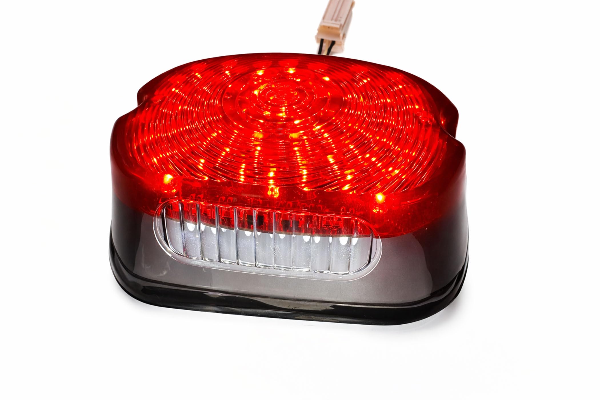 Germany Motorsports Motorrad Mini LED Rücklicht passend für Harley Davidson Modelle schwarz getönt e-geprüft