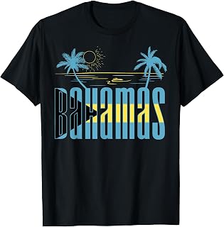 Proud Bahamas Bahamians Flag Gift Design Idea Nassau Design T-Shirt