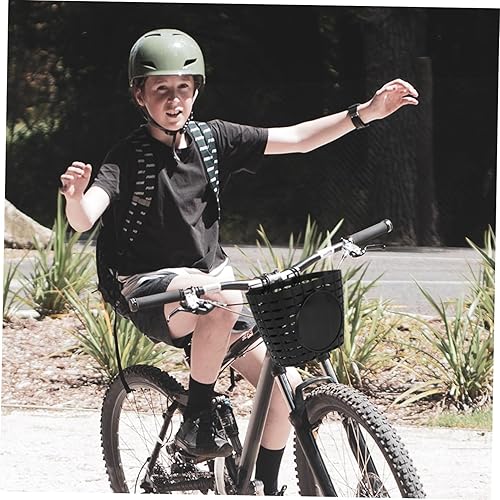 Miniatura 3 de Cesta de bicicleta para niños Manillar delantero de plástico Elevador de bicicleta para niños Accesorios de bicicleta Tamaño (negro)