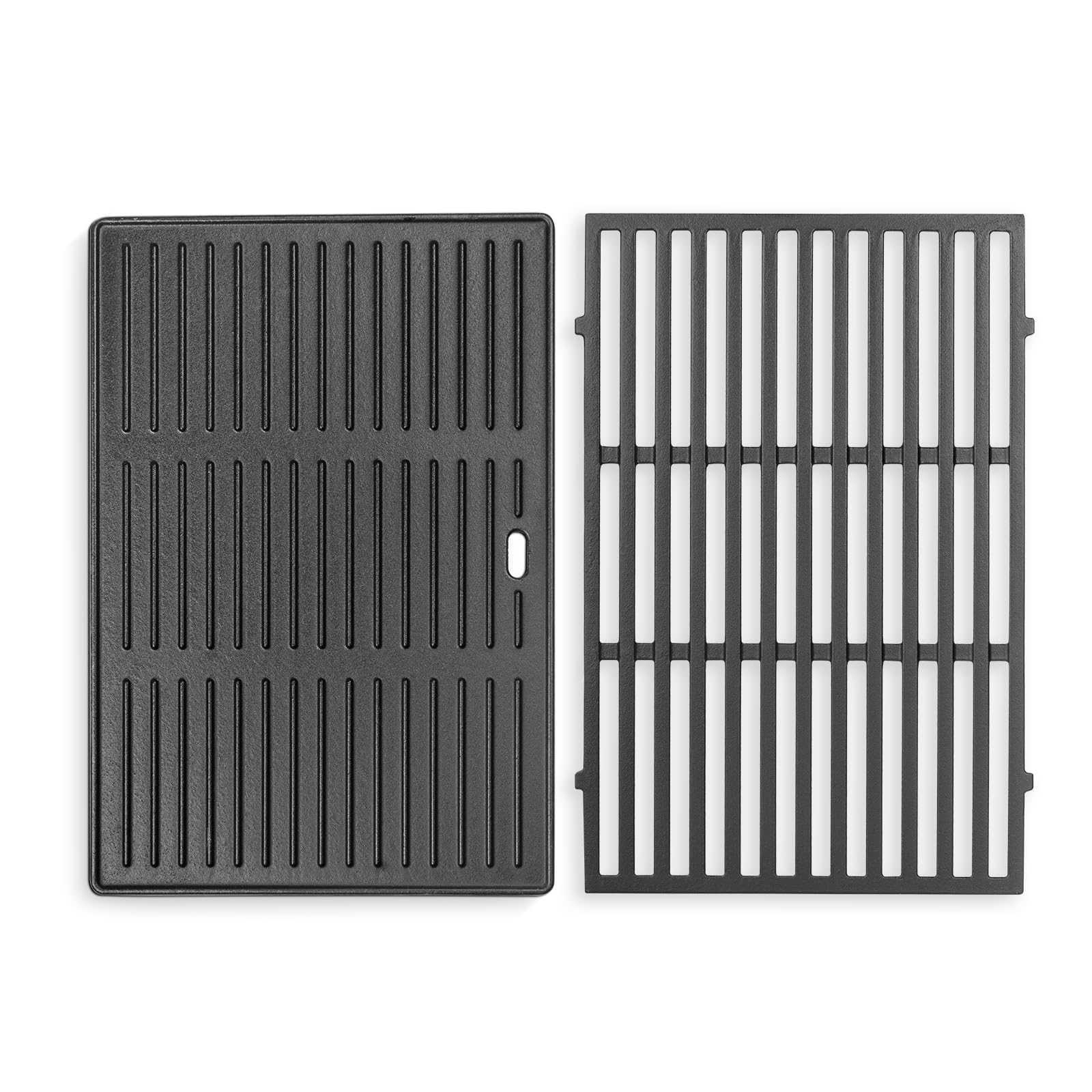 7638 - Parrilla y sartenes de hierro fundido para Weber Spirit I & II 300 Series, Spirit E310, E320, S310 (con botones de quemador delanteros), 44,5 cm de repuesto para la serie Weber 300