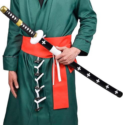 Miniatura 3 de Espada de cosplay de anime Trafalgar Law-White Sword Zoro de 41 pulgadas, con soporte de exhibición, para juegos de rol y colección