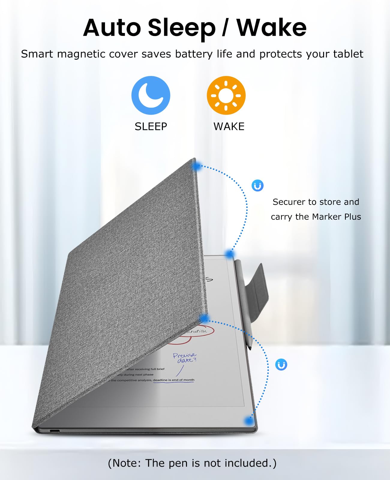 Amazon.com: Case for Remarkable Paper Pro Move Tablet 7.3 Inch