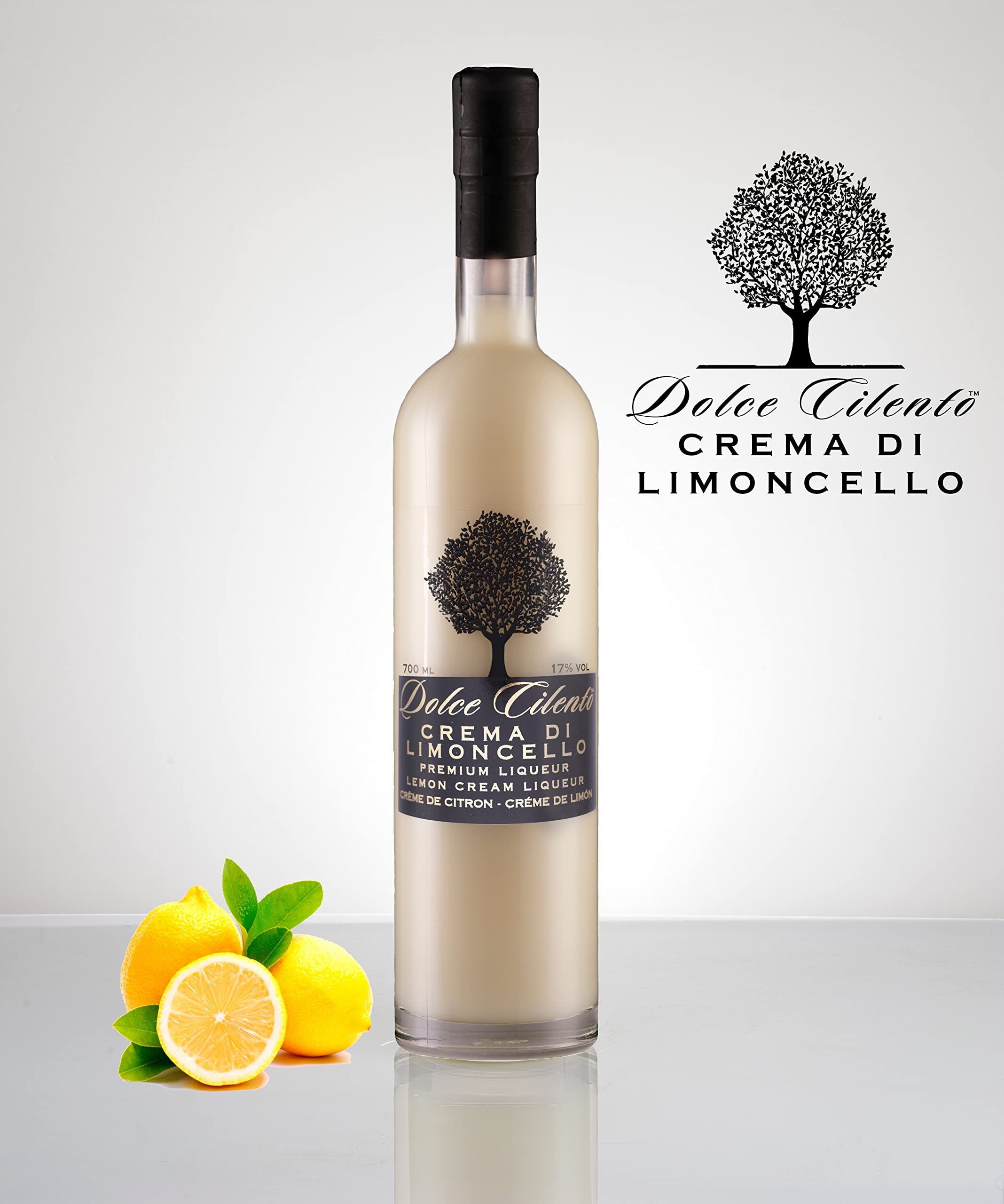 Dolce Cilento Set de Licores Italianos 6x700ml – Meloncello, Limoncello, Watermeloncello, Crema de Meloncello, Crema de Limoncello, Avellana – Licor Premium con Medallas – Regalo Gourmet