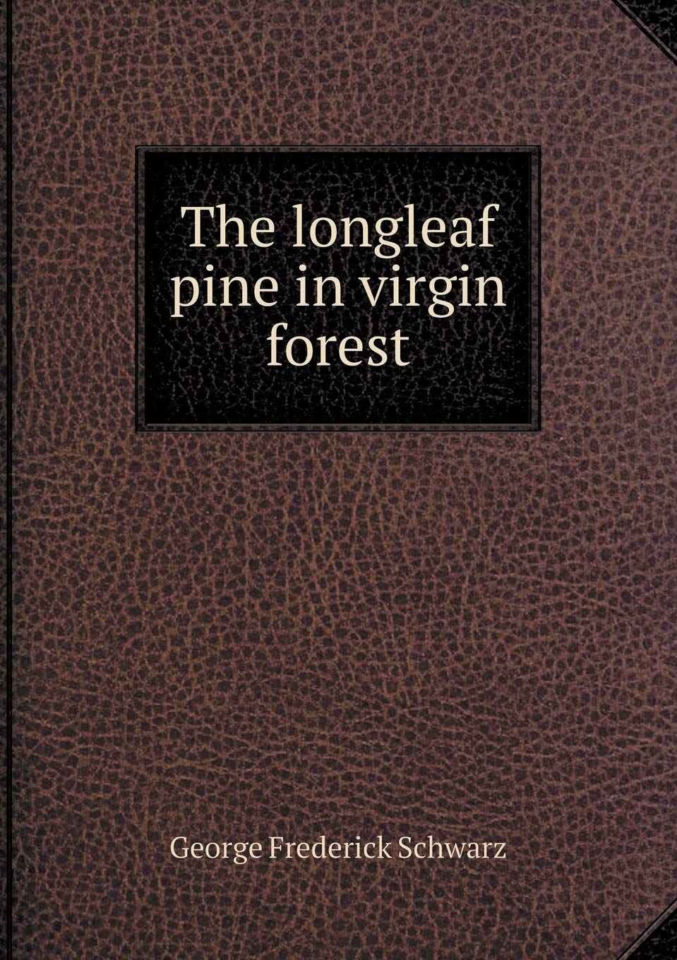 The longleaf pine in virgin forest