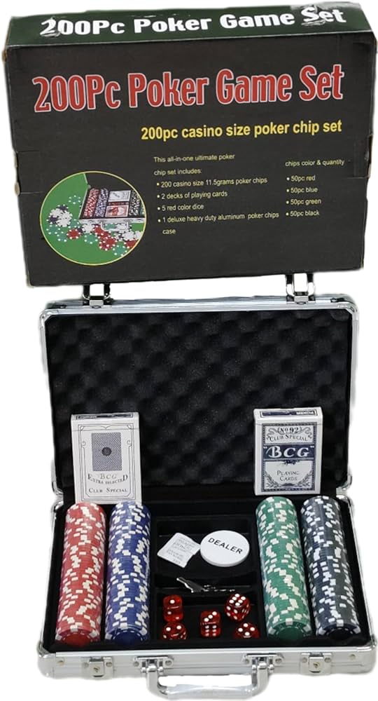 HOPE KART Poker Set Chips Cards Kit for Table Game Token Coins HOPE KART Poker Set Chips Cards Kit for Table Game Token Coins