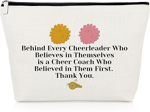 Regalo de animadora para niñas, bolsa de maquillaje, regalo de animadora, bolsa de cosméticos, regalo de equipo de animadora, regalo de