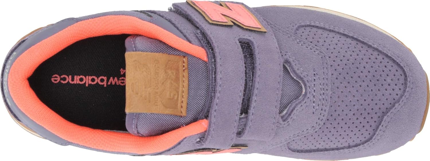New Balance Unisex-Child 574 V1 Hook & Loop Sneaker Deep Cosmic Sky/Dragonfly 4 Wide Big Kid