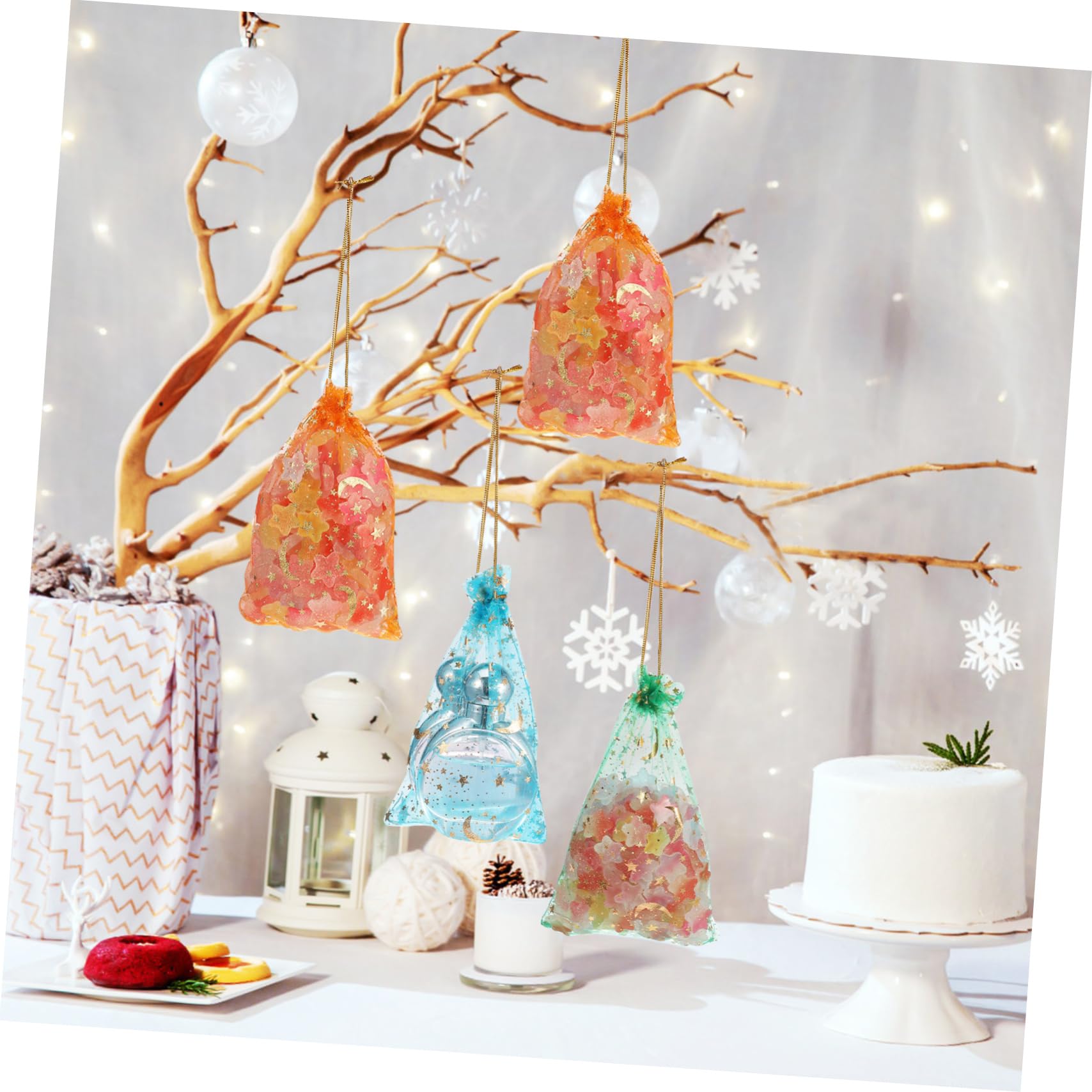Beavorty 300 Stk Xingyue Mullbeutel Süßigkeitenbeutel Geschenktüten organza bags bonbontüten geschenketüten geschenkbeutel säckchen kleine Organzasäckchen Organzabeutel mit Kordelzug