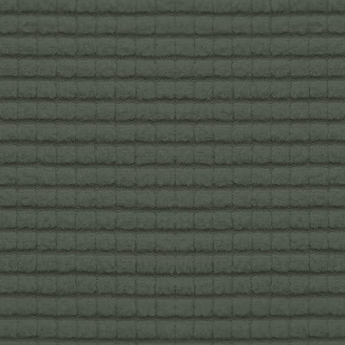 Vista 240 de Easy-Going - Funda elástica para sofá biplaza, 1 pieza, suave, con parte inferior elástica, protector para niños, tela jacquard de elastano y Gris