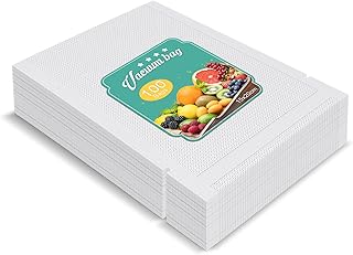 Vacuum Food Sealer Bags - 100 Bags 15 X 20cm Textured Precut Sous Vide Bags for Food Saver, BPA Free Thick Embossed Vacuum Sealer Bags for Food Storage and Sous Vide Cooking (15x20cm / 100pcs)…