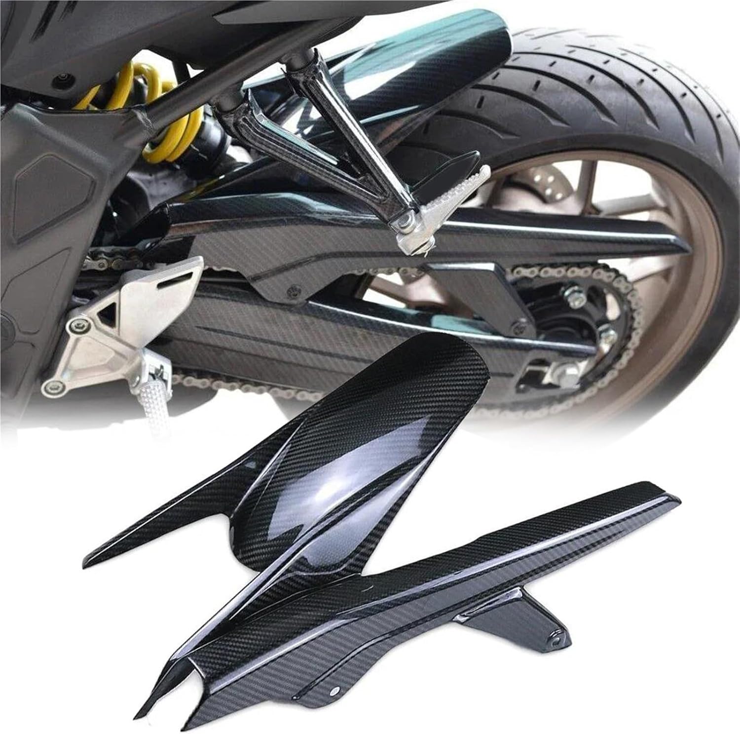 スズキハヤブサ3型　綾織カーボンリアフェンダー スズキハヤブサ3型 綾織カーボンリアフェンダー GSX-1300R隼08-A-TECH