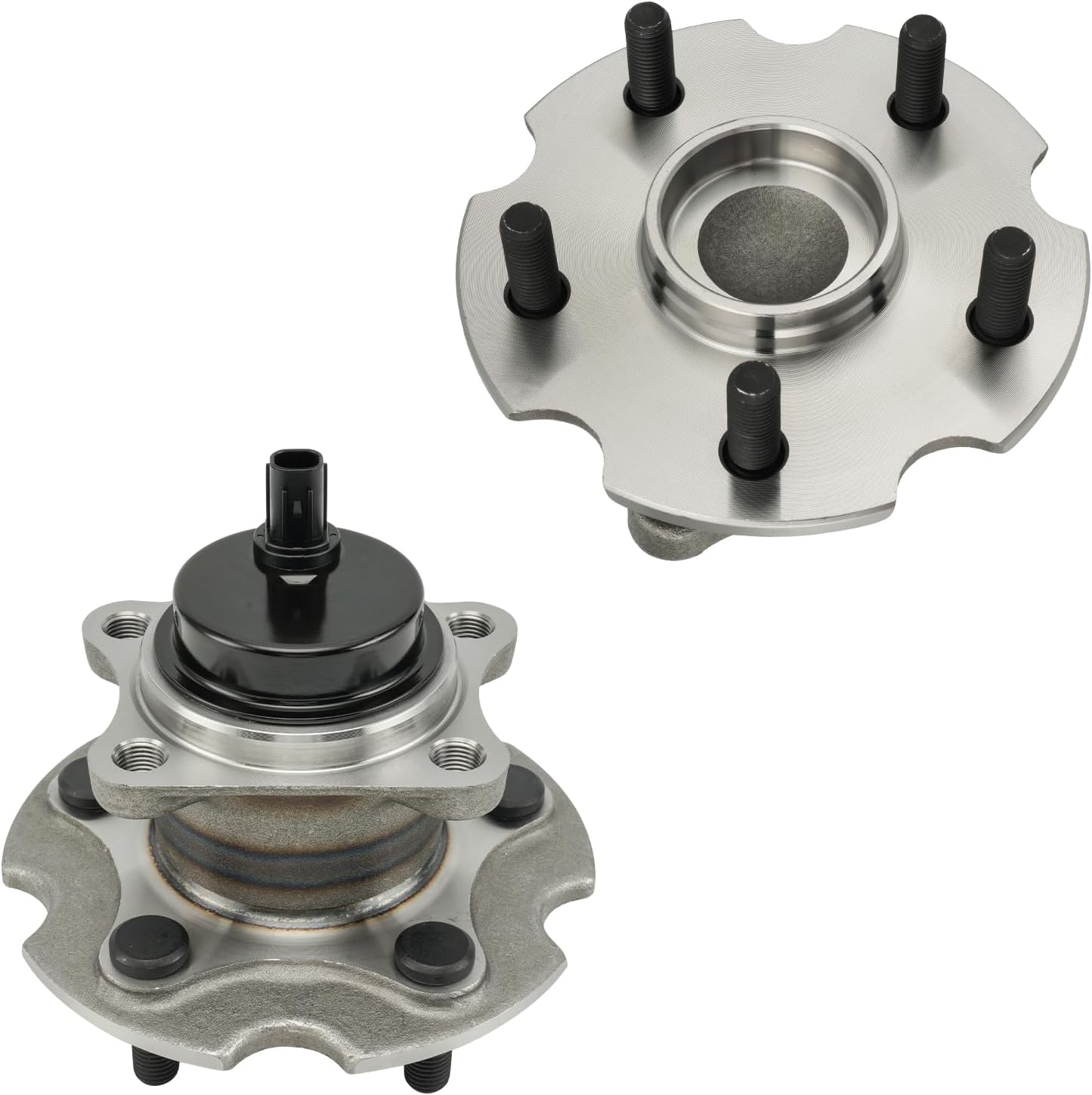 KAX 512372 2pcs Rear Wheel Hub Bearing Compatible with 2009-2018 Toyota RAV4 2.5L FWD,5 Lug W/ABS