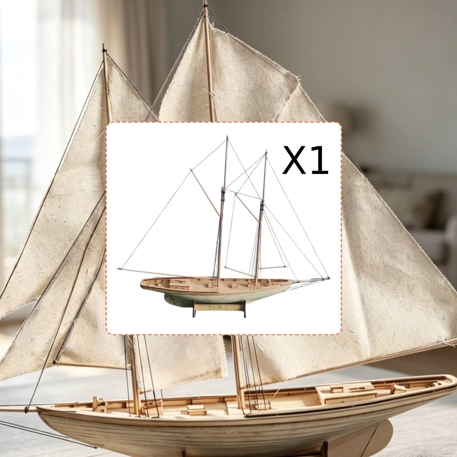 Gralara Modellino di Nave Fai da Te, Hobby, Artigianato, 1:87, Decorazione, Collezione, didattica, Mostra, Artigianato, Barca a Vela, assemblaggio,