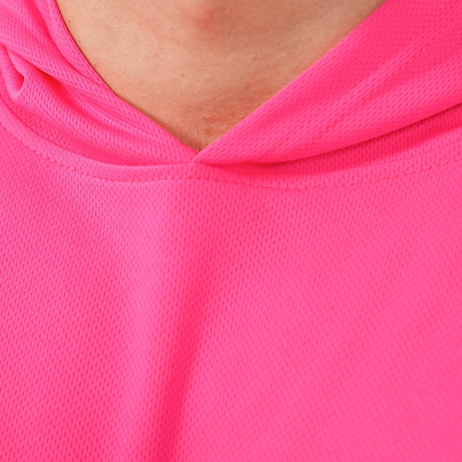 ProtectX High Visibility Sun Protection Lightweight Long Sleeve Hoodie, UPF 50+ Quick-Dry, SPF UV Shirt, Active Wear