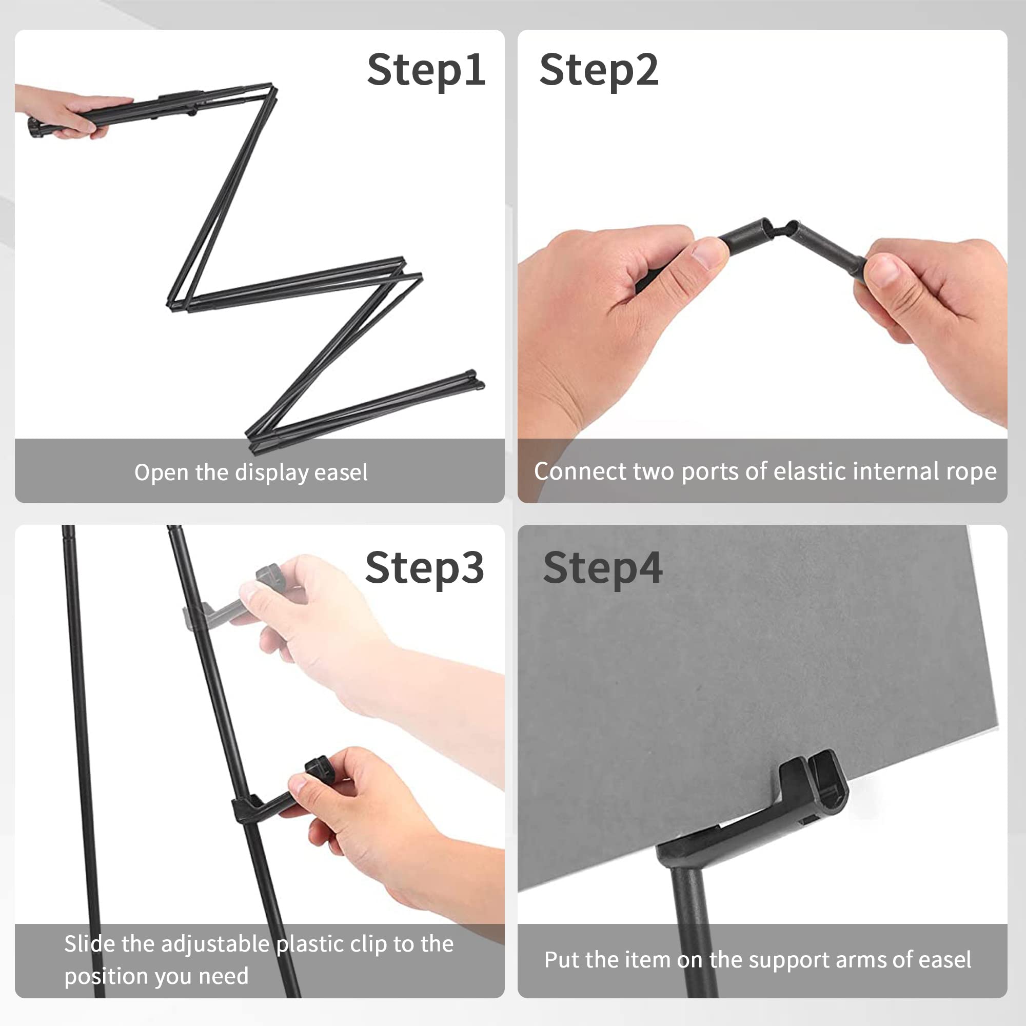 Soporte de caballete para expositor,póster de boda, ajustable,fácil de plegar, soporte de metal,trípode instantáneo de 63 pulgadas, caballete portátil plegable para bodas, pinturas, exhibiciones 1PCS