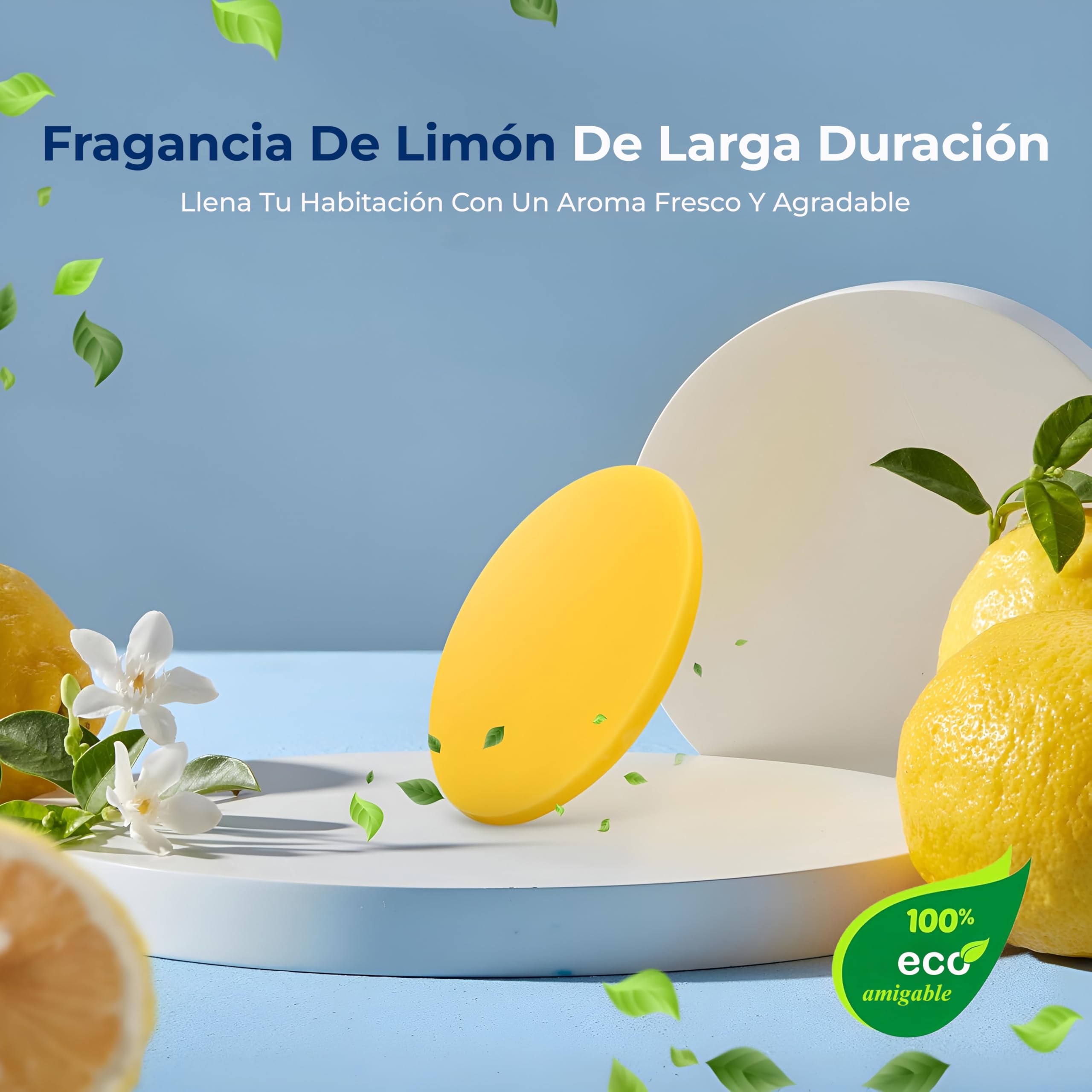 SereneLife discos aromaticos, Perfumados, 15 piezas con fragancia a limon para el calentador de toallas