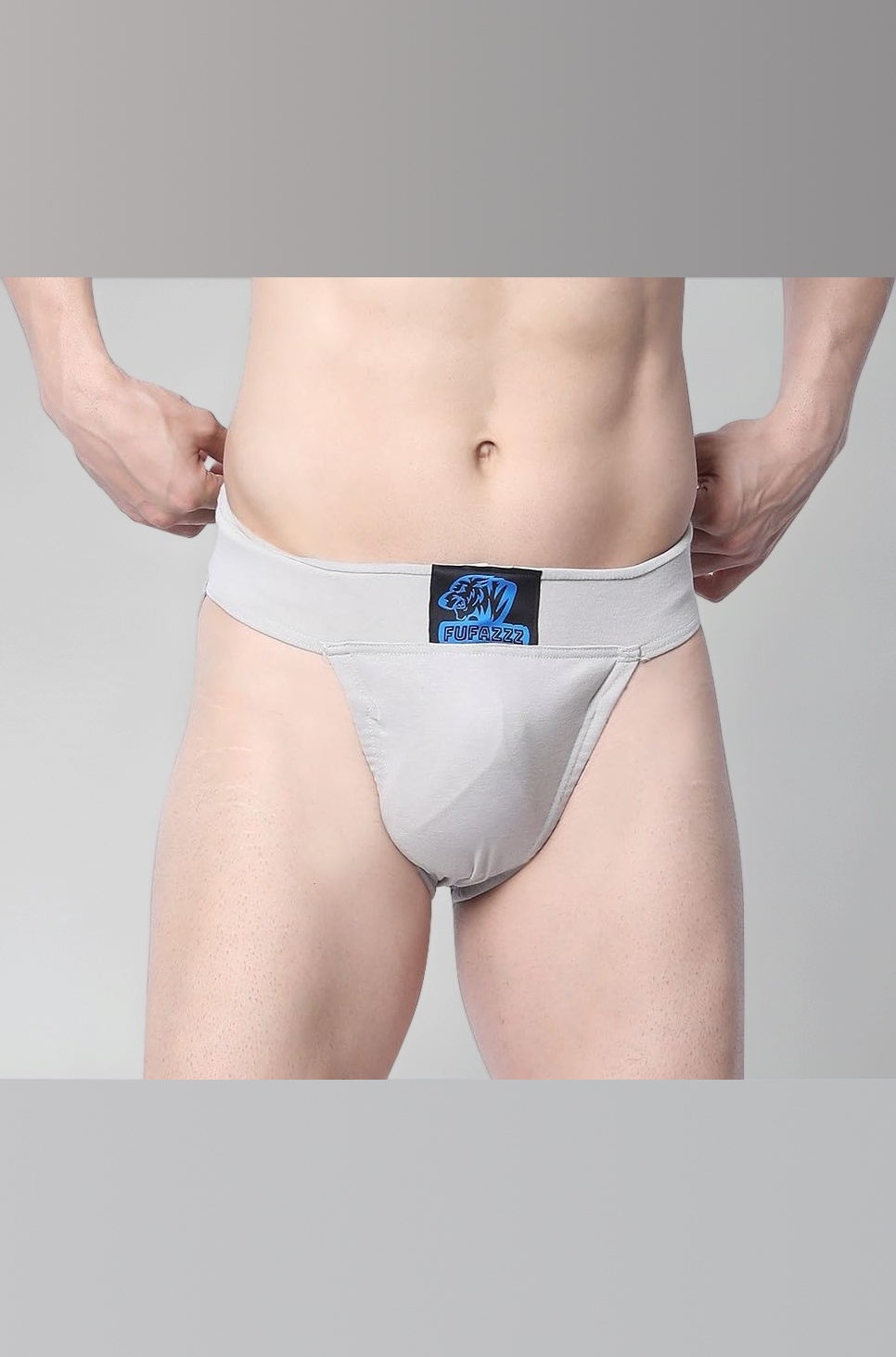 Gym Supporter Cotton Hernia Supporter with Cup Pocket Athletic Fit Brief Multi Sports Underwear Outdoor Inner and Wear Medical Supporter Black