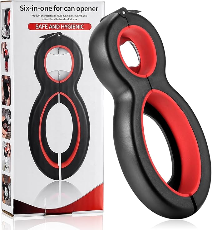 6-in-1 Jar & Bottle Opener for Seniors with Arthritis