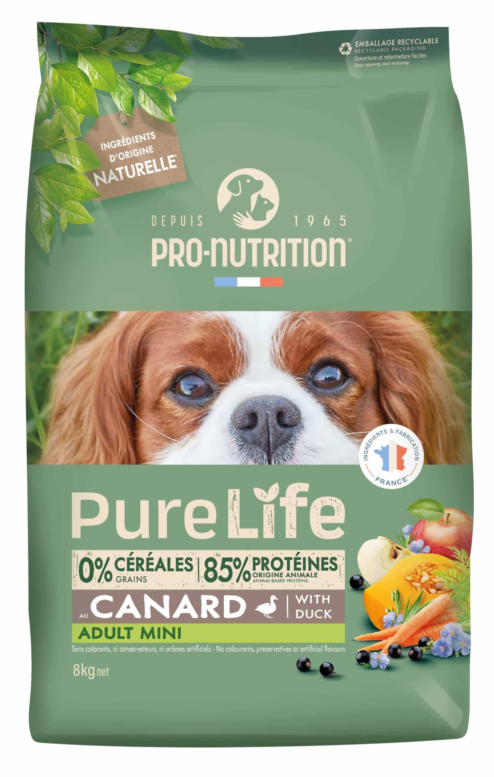 Pro Nutrition Pure Life Adult Mini Canard 8 kg