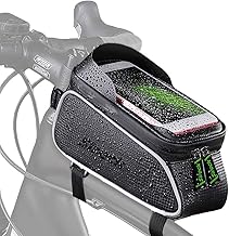 Best Sireck Bike Phone Front Frame Bag - Waterproof Bicycle Bag Touchscreen Mountain Road Bike Phone Holder Top Tube Bag Cycling Phone Mount Pack Phone Case for 6.5" iPhone Xs max 7 8 Plus Review 