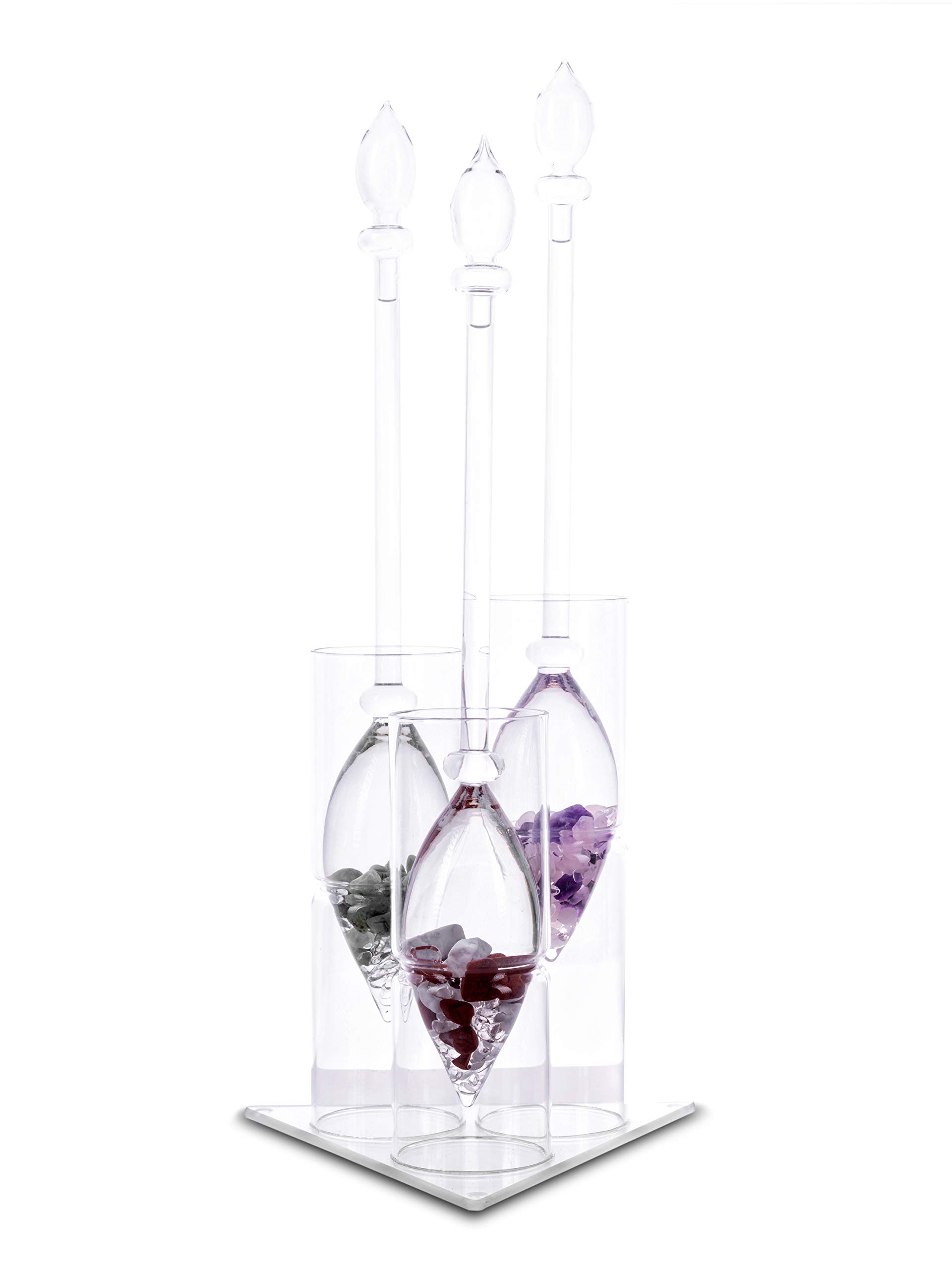 VitaJuwelHolder for 3 Gemstone Vials (Glass)