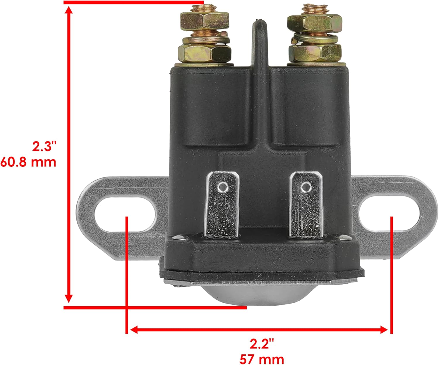 Caltric LG693551 SE501848 AUC15346 GY22476 Starter and Relay Compatible with John Deere Tractor Lawn / 14 Teeth Improved Steel Gear