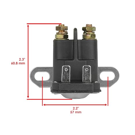 Caltric Starter Relay Solenoid Compatible with John Deere E100 E110 E120 E130 E140 E150 E160 E170