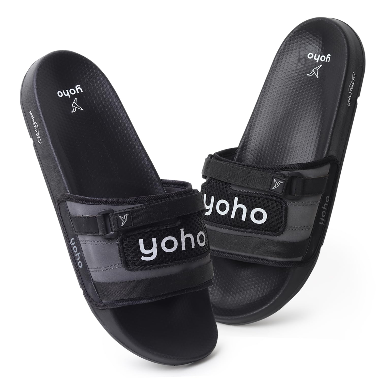 yoho Drystep slides for men | Water-friendly | Super flexible | adjustable strap | Skin friendly | lightweight and Comfortable stylish sliders slipper for mens-picture-45