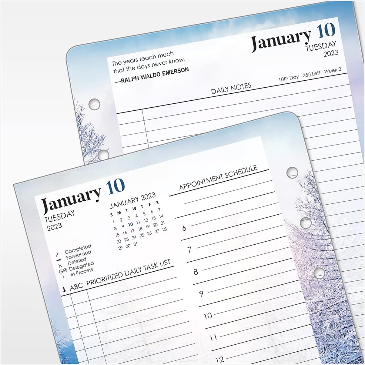 FranklinCovey - Compact Seasons Two Page Per Day Ring-Bound Planner - Jan 2023 - Dec 2023