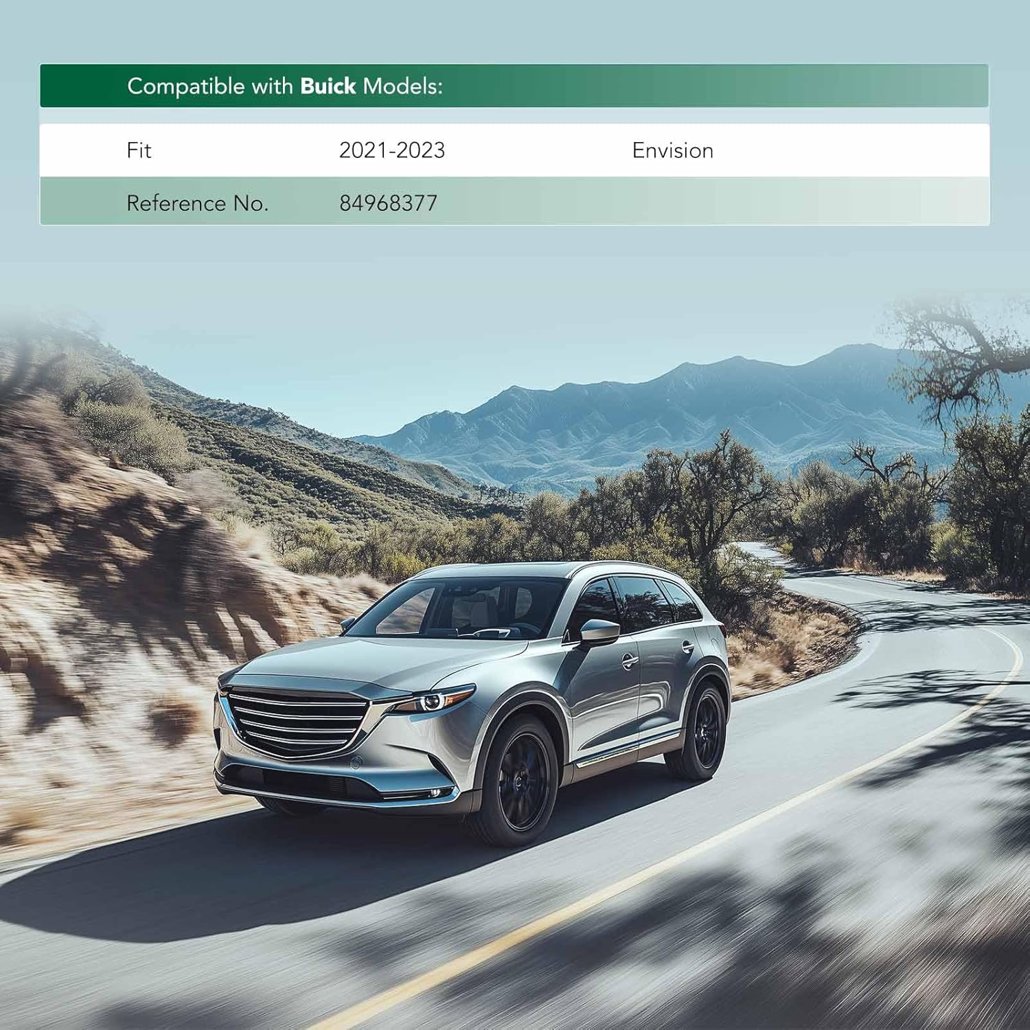 YHTAUTO Front Bumper Cover Molding Compatible with Buick Envision 2021-2023, Fits Model with Sport Touring Package, Front Left Driver Lower Side