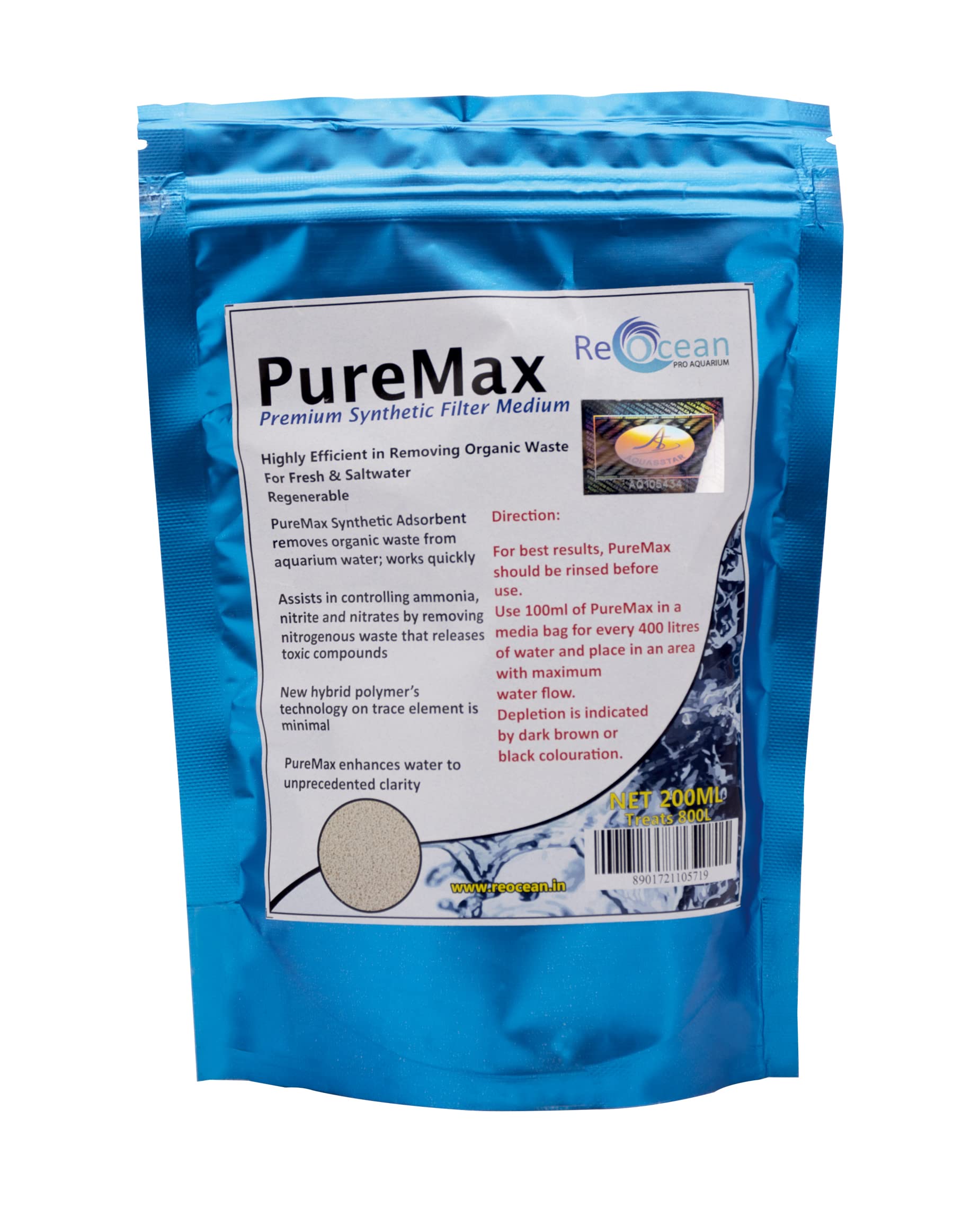 Puremax Premiun Synthetic Filter Medium for Aquarium (200ml)