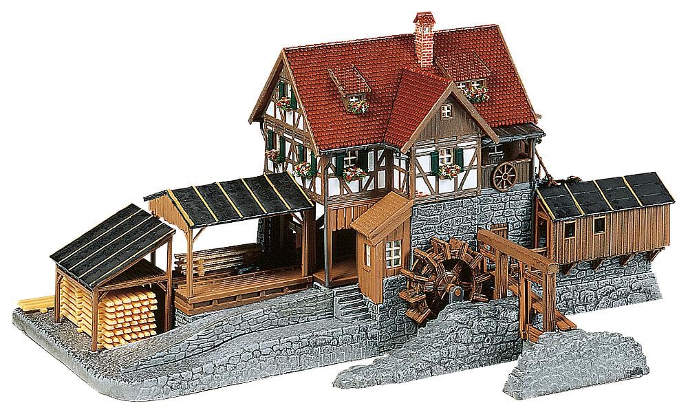 Amazon.com: Faller 232255 Sawmill Non-Powered Wthrd N Scale