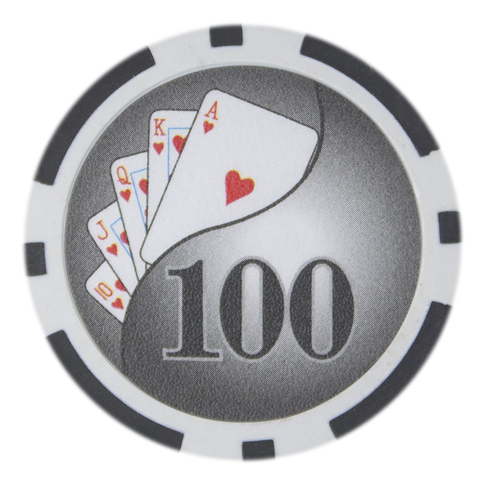 Brybelly Yin Yang Poker Chip Heavyweight 14-gram Clay Composite – Pack of 50