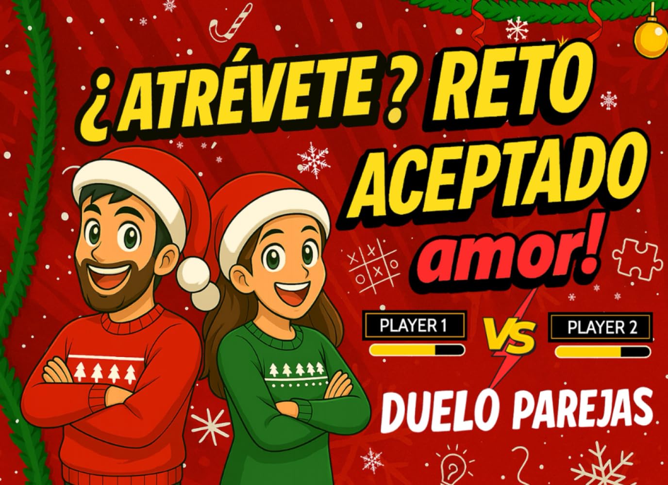 Libro Duelo Parejas: Desafíos navideños uno contra uno para conectar, divertirse y vivir momentos inolvidables juntos