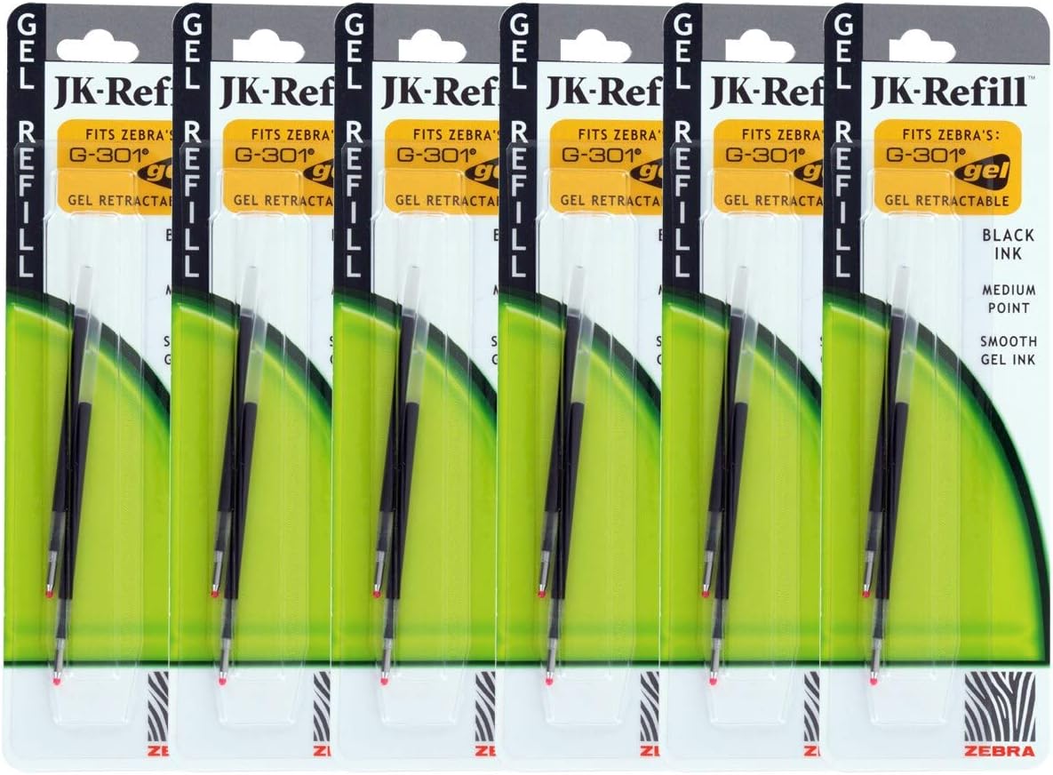 Zebra JKRefll G301 Retractable Ballpoint Pen Refills Office Products