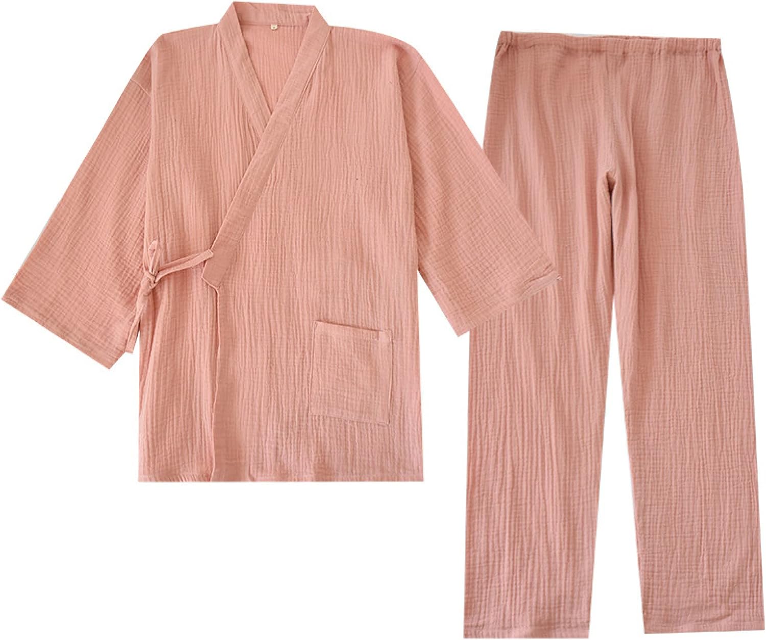 YAROVA Women's Pajamas Set - Spring Summer Cotton Pajamas Nightgown Set Plus Size Men's Home Clothes Women Robe Set S